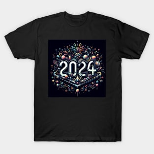 Happy New Year 2024 - Style 3 T-Shirt